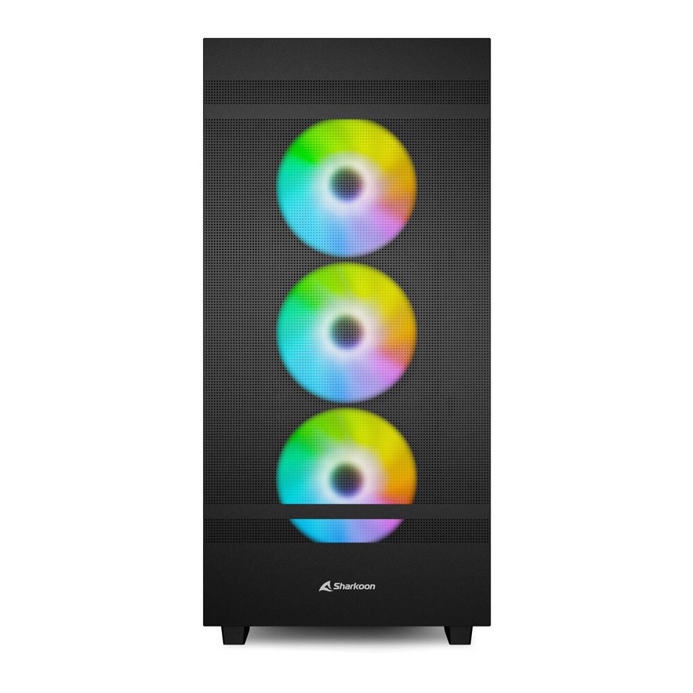 Sharkoon PC Gehäuse Rebel C50 Black RGB ATX schwarz
