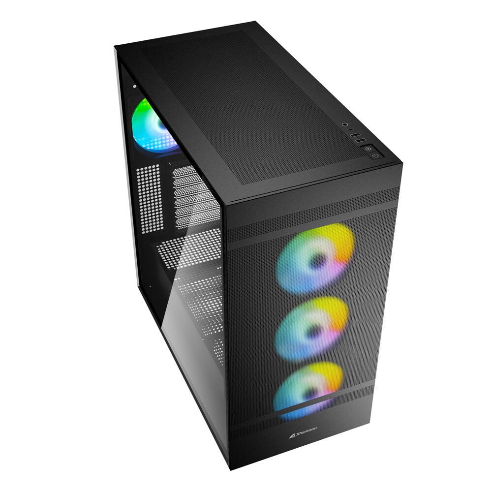 Sharkoon PC Gehäuse Rebel C50 Black RGB ATX schwarz