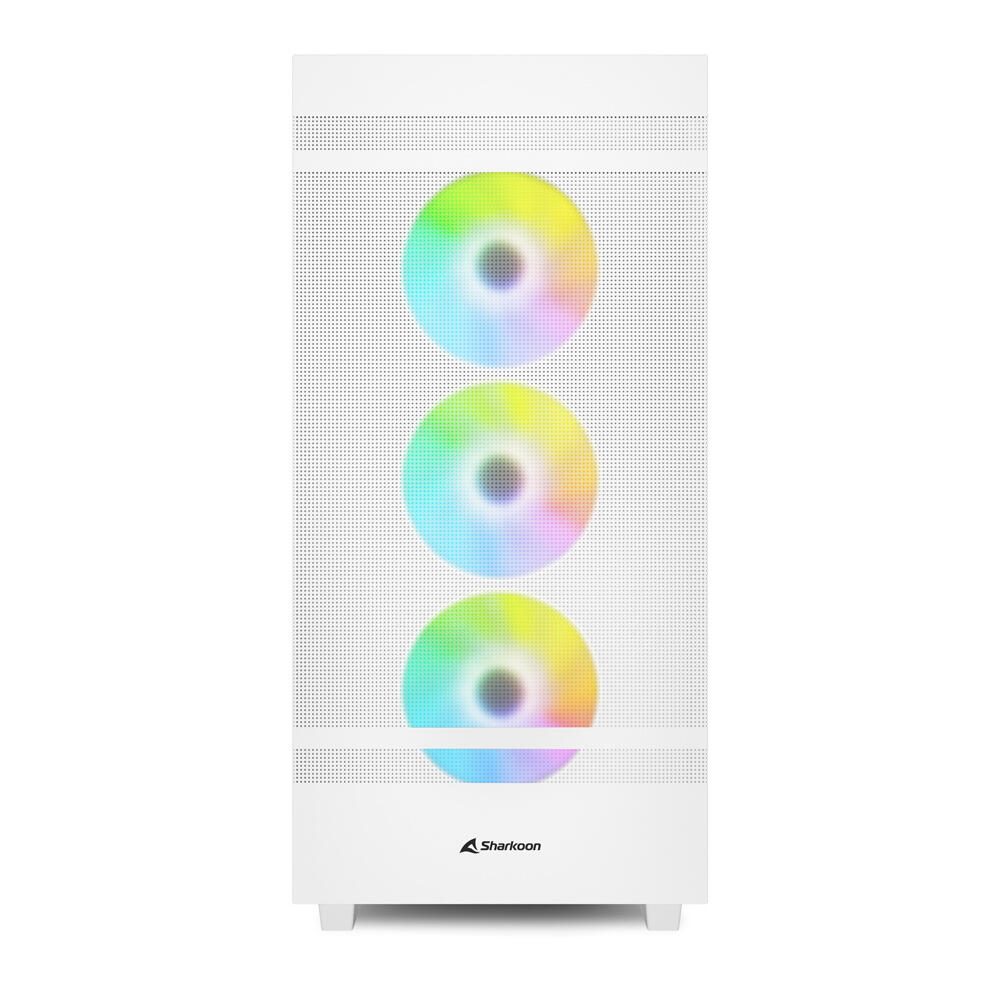 Sharkoon PC Gehäuse Rebel C50 White RGB ATX weiß