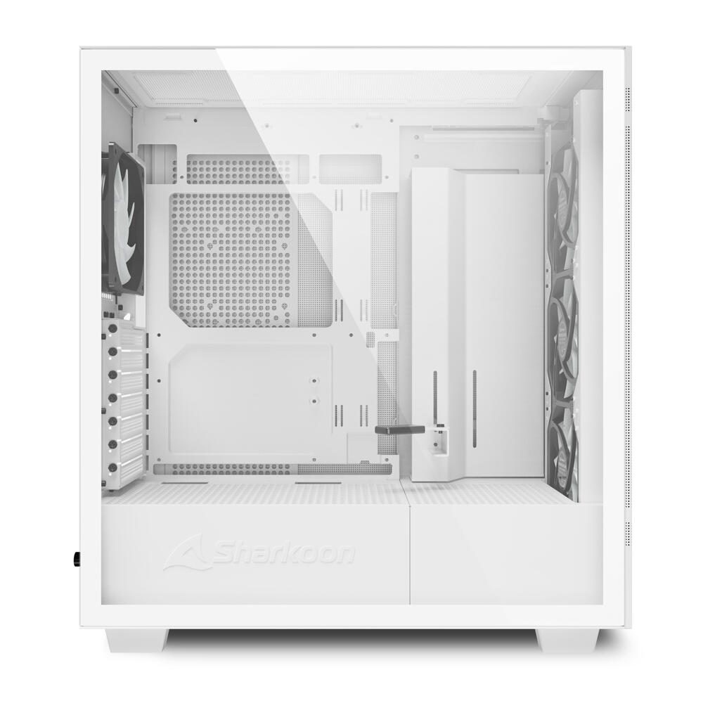 Sharkoon PC Gehäuse Rebel C50 White RGB ATX weiß