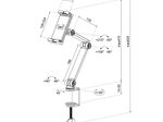 Neomounts DS15-545WH1 Universal Tablet-Halterung für 4,7-12,9" Tablets - Weiß