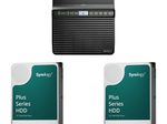 Synology DiskStation DS423 4 Einschübe NAS-Server Leergehäuse + 2x Synology Plus 3.5" SATA 6Gb/s Festplatte 8 TB (16TB)