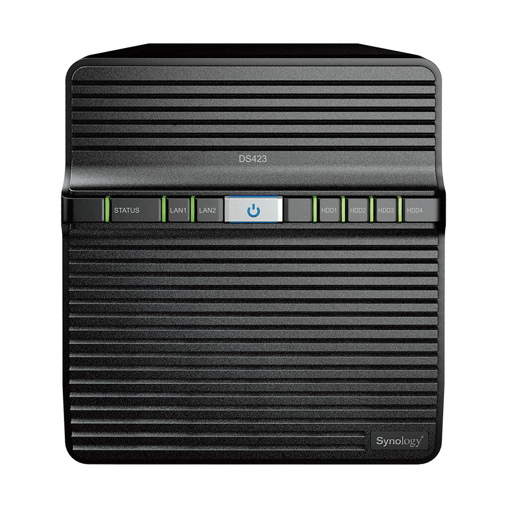 Synology DiskStation DS423 4 Einschübe NAS-Server Leergehäuse + 2x Seagate Ironwolf SATA 3.5" HDD 8TB Festplatte