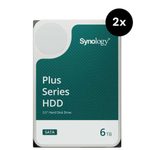 Synology 2 Plus 3.5" SATA HDD Festplatten 2x 6TB