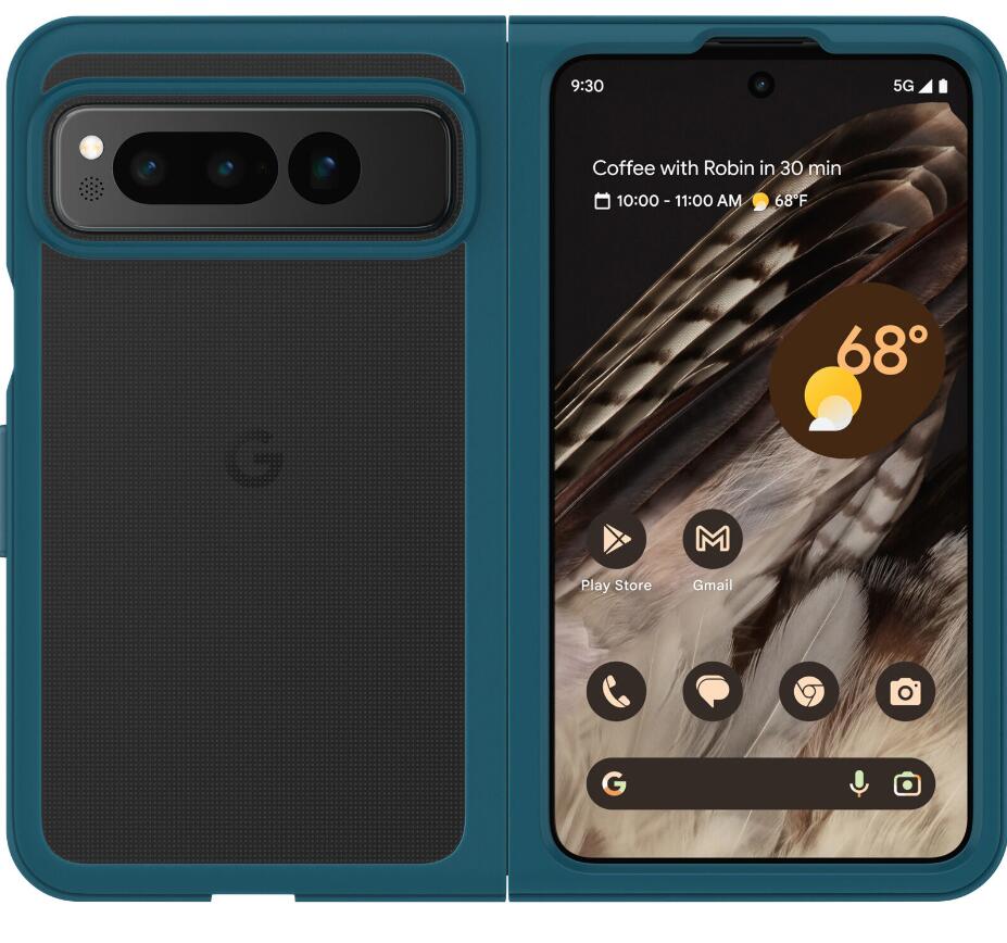 OtterBox Thin Flex Series für das Google Pixel Fold - Clear/Blue