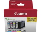 Canon Original PGI-1500 Druckerpatronen 4er Multipack BK/C/M/Y (9218B006)