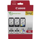 Canon Original PG-545XL + CL-546XL Druckerpatronen Multipack - 2 x schwarz / 1 x farbig (8286B013)