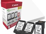 Canon Original PG-545XL + CL-546XL Druckerpatronen Valuepack - 2 x schwarz / 1 x farbig + 50 Blatt Fotopapier (8286B015)