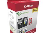 Canon Original PG-540 + CL-541 Druckerpatronen Valuepack - 1 x schwarz / 1 x farbig + 50 Blatt Fotopapier (5225B013)