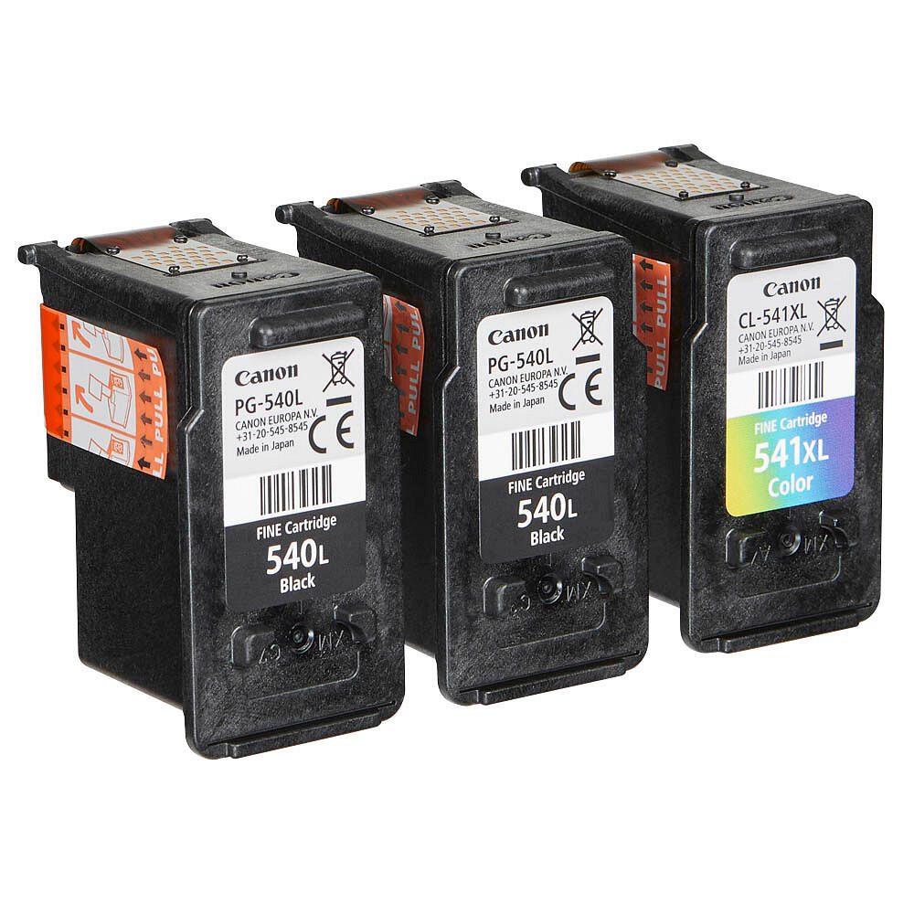 Canon Original PG-540L + CL-541XL Druckerpatronen Multipack - 2 x schwarz / 1 x farbig (5224B017)
