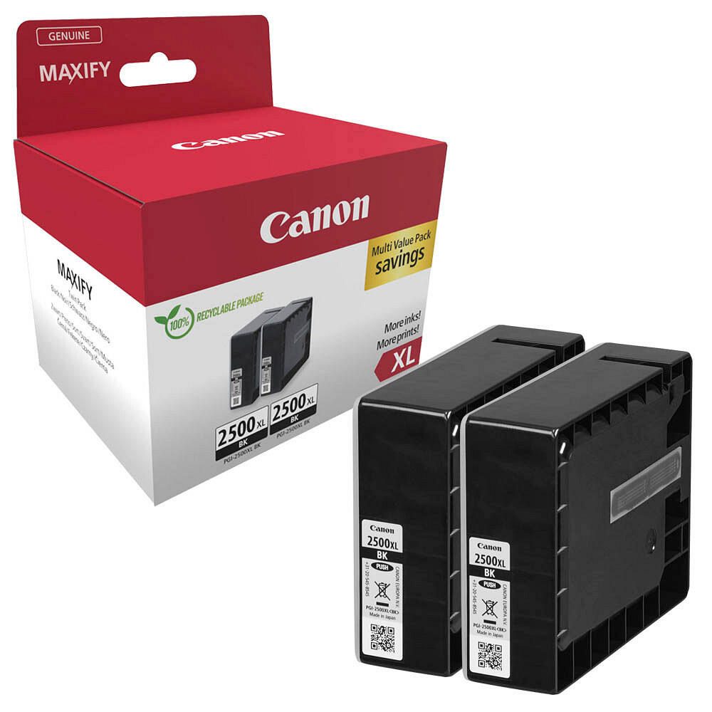 Canon Original PG-2500XL Druckerpatronen doppelpack schwarz (9254B011)