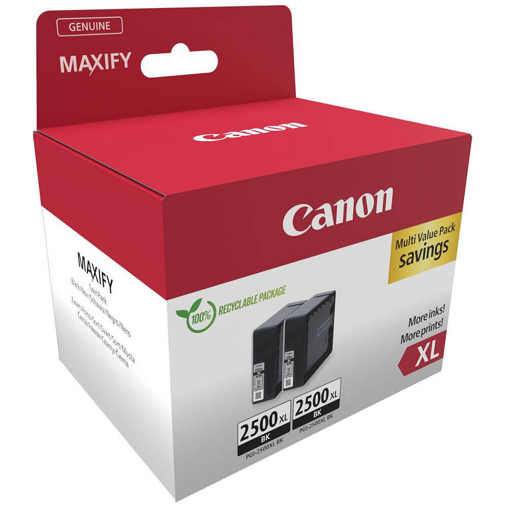 Canon Original PG-2500XL Druckerpatronen doppelpack schwarz (9254B011)
