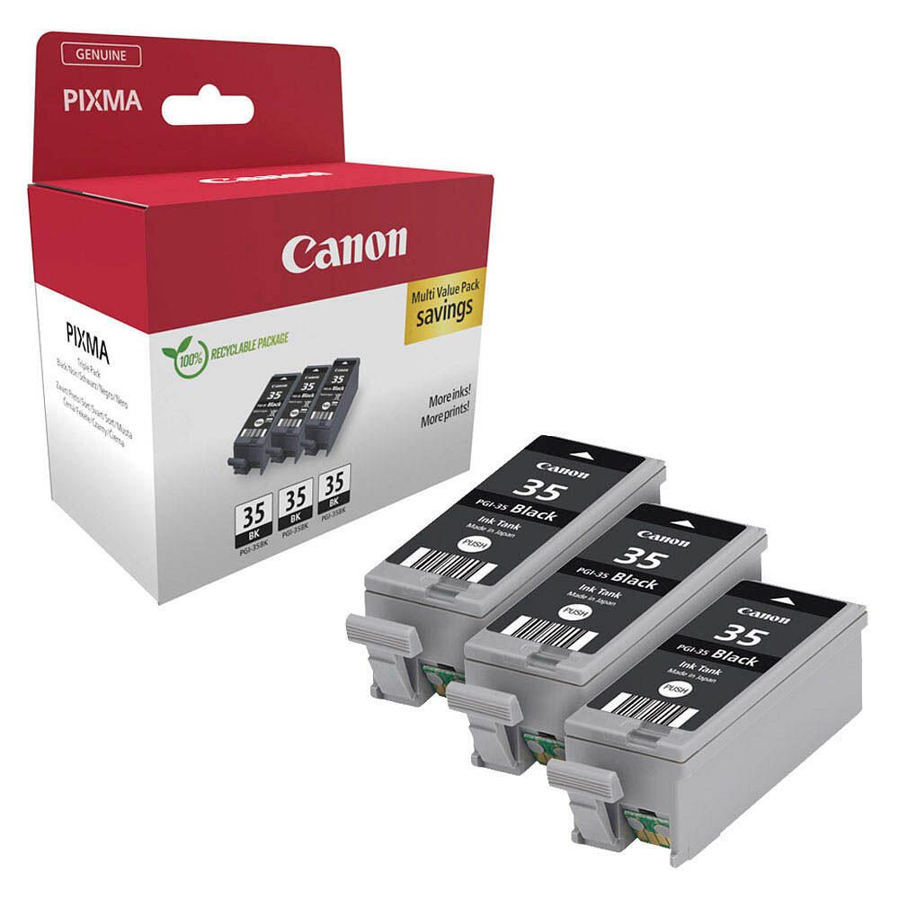 Canon Original PG-35 Druckerpatronen (3er-Pack) schwarz (1509B028)