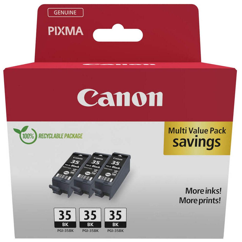 Canon Original PG-35 Druckerpatronen (3er-Pack) schwarz (1509B028)