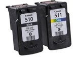 Canon Original PG-510 + CL-511 Druckerpatronen Valuepack - 1 x schwarz / 1 x farbig + 50 Blatt Fotopapier (2970B017)