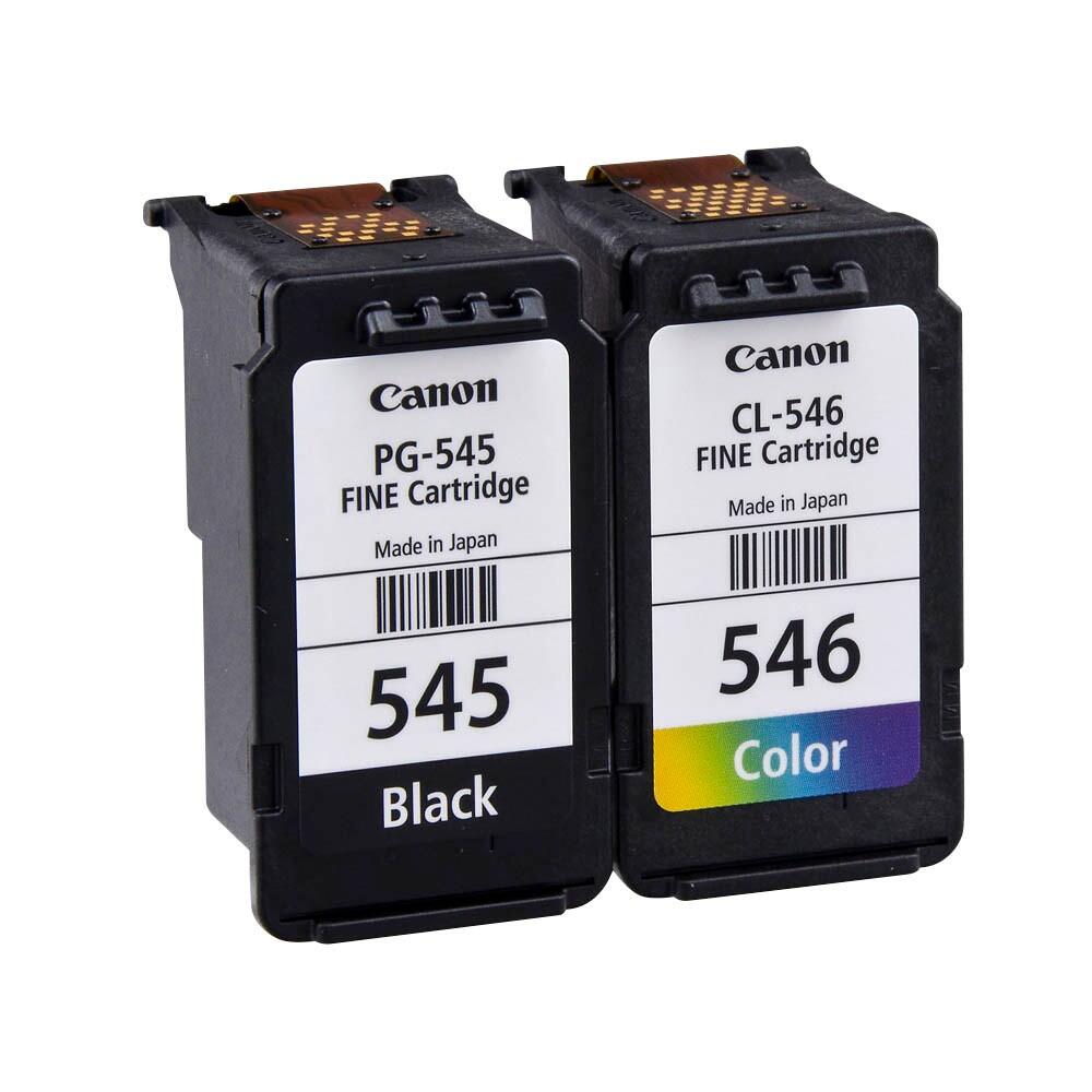Canon Original PG-545 + CL-546 Druckerpatronen Valuepack - 1 x schwarz / 1 x farbig + 50 Blatt Fotopapier (8287B008)