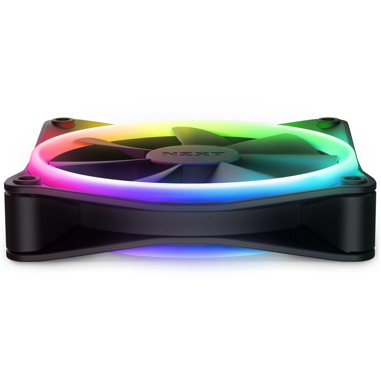 NZXT F120 RGB DUO - Gehäuselüfter, Schwarz (120mm, 20x LED)