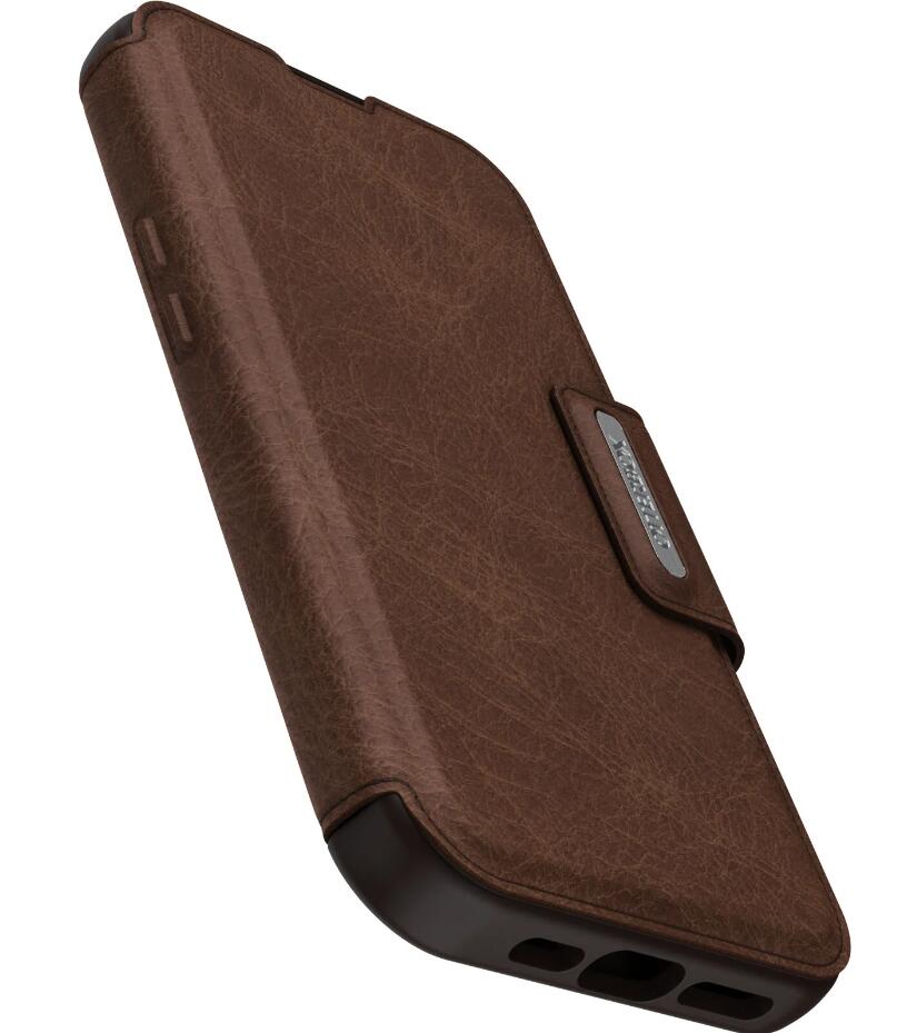 OtterBox Strada Series Folio mit MagSafe für das Apple iPhone 15 Plus - Braun
