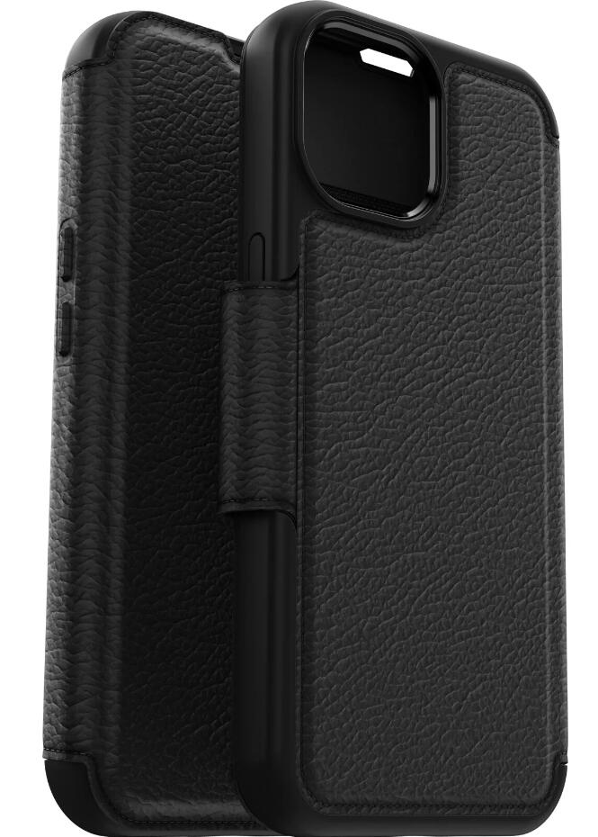 OtterBox Strada Series Folio mit MagSafe für das Apple iPhone 15 Pro Max - Schwarz