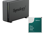 Synology DiskStation DS124 1 Einschub NAS-Server Leergehäuse + 1x Synology Plus 3.5" SATA HDD Festplatte 6TB
