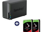 Synology DiskStation DS224+ 2 Einschübe NAS-Server Leergehäuse (DS224+) + 24TB (2x12TB) Seagate IronWolf® SATA Festplatten