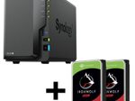 Synology DiskStation DS224+ 2 Einschübe NAS-Server Leergehäuse + 16TB (2x8TB) Seagate Ironwolf SATA 3.5" HDD Festplatten