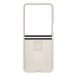 Samsung Silicone Case with Ring für Galaxy Z Flip5 (Cream)