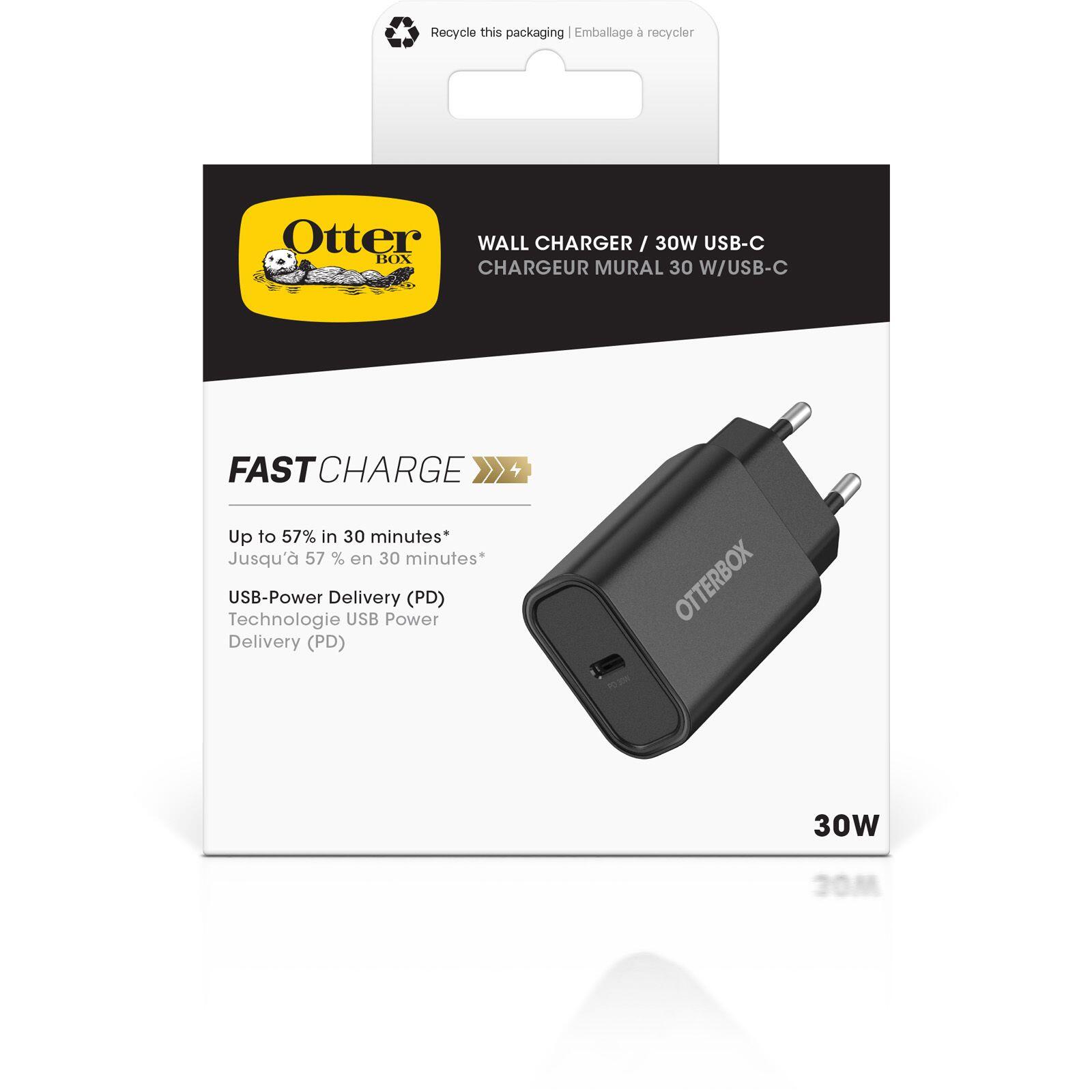 OtterBox Wall Charger 30W USB-C - Schwarz