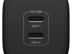 OtterBox Wall Charger 65W - 1x USB-C 45W + 1x USB-C 20W in Schwarz
