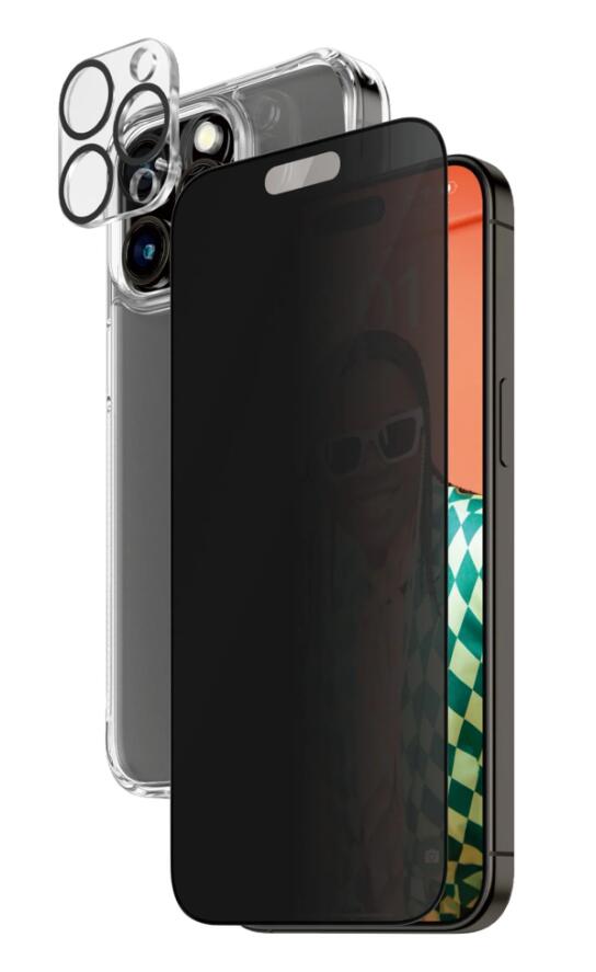 PanzerGlass™ Privacy 3-in-1 Set - iPhone 15 Pro Max