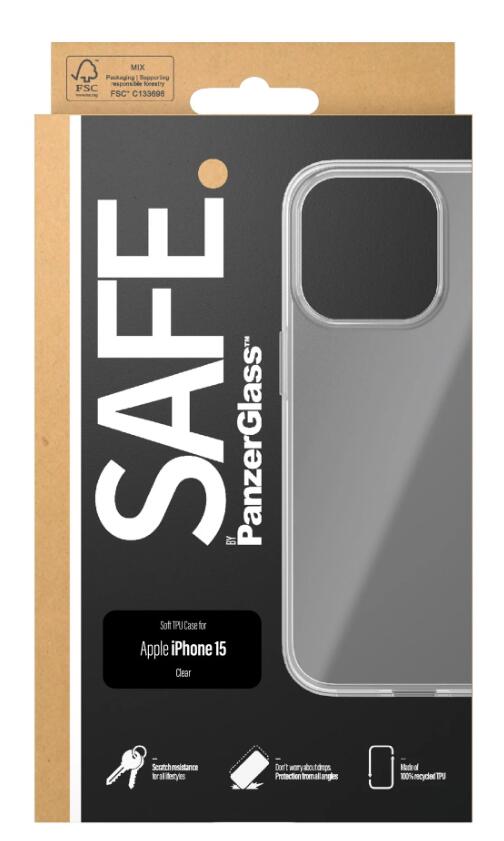 SAFE. by PanzerGlass™ TPU Case für das Apple iPhone 15
