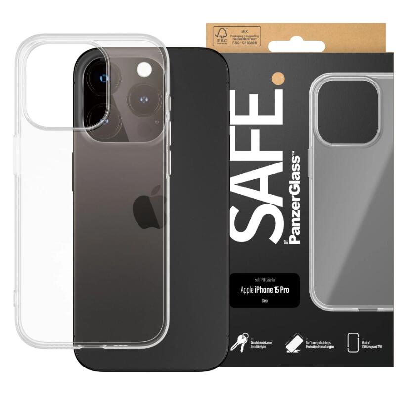 SAFE. by PanzerGlass™ TPU Case für das Apple iPhone 15 Pro