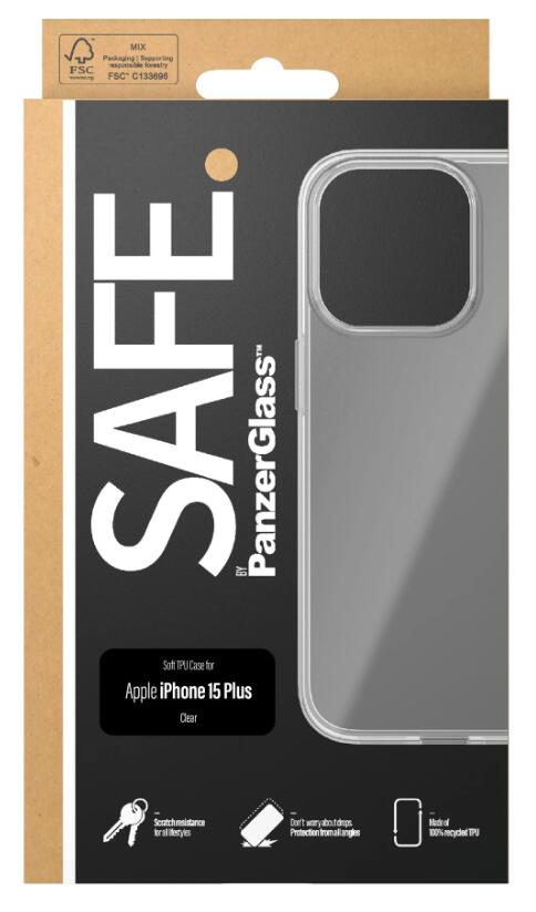 SAFE. by PanzerGlass™ TPU Case für das Apple iPhone 15 Plus