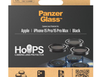 PanzerGlass™ Hoops Kameraschutz für das Apple iPhone 15 Pro & iPhone 15 Pro Max - Schwarz