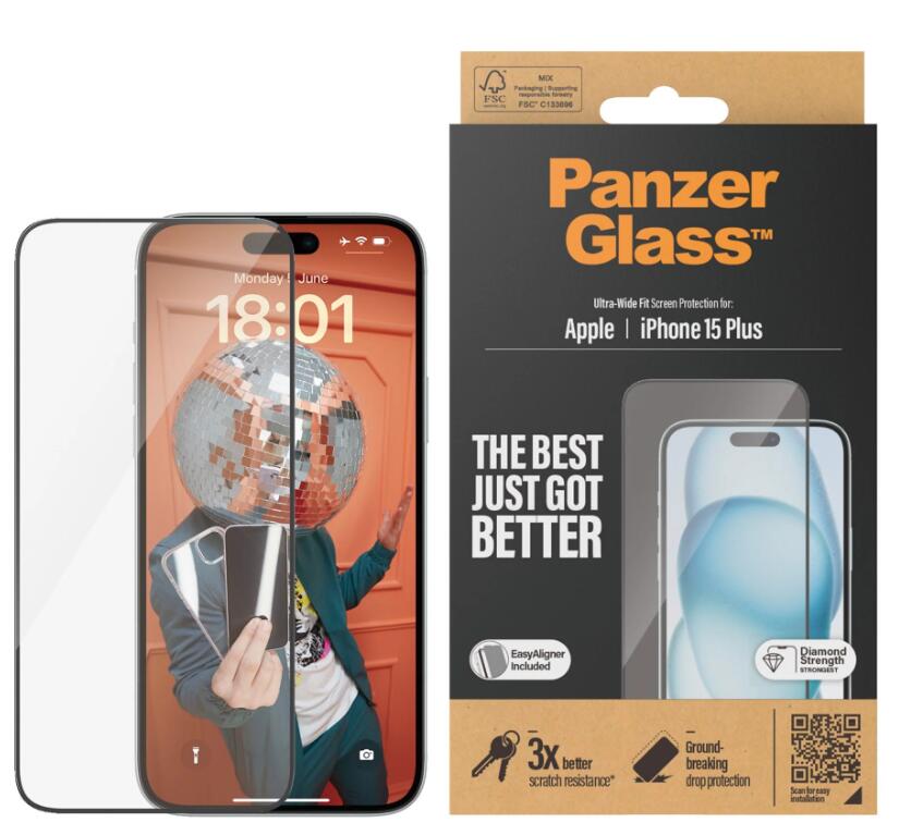PanzerGlass™ Displayschutzfolie iPhone 15 Plus