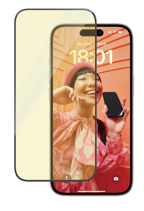 PanzerGlass™ Eyecare Displayschutzfolie für das Apple iPhone 15