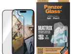 PanzerGlass™ Matrix Displayschutz mit D30 für das Apple iPhone 15/Ultra-Wide Fit mit Alignerkit