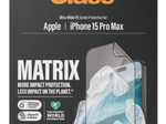 PanzerGlass™ Matrix Displayschutz mit D30 für das Apple iPhone 15 Pro Max/Ultra-Wide Fit mit Alignerkit
