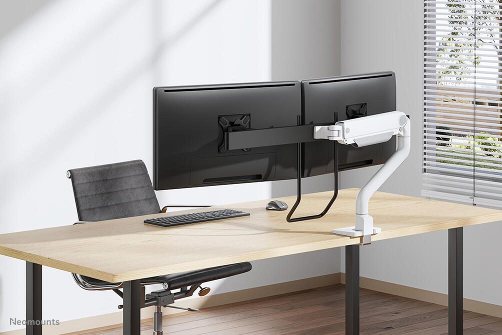 Neomounts DS75S-950WH2 vollbewegliche Tischhalterung für 17-32" Bildschirme - Weiß