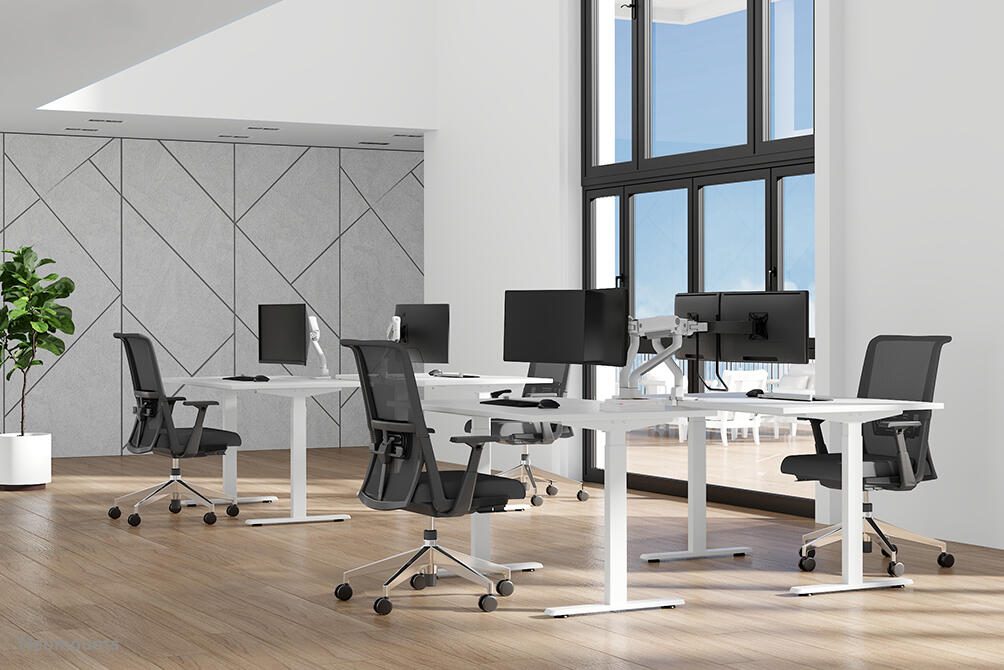 Neomounts DS75S-950WH2 vollbewegliche Tischhalterung für 17-32" Bildschirme - Weiß