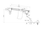 Neomounts DS75S-950BL2 vollbewegliche Tischhalterung für 17-32" Bildschirme - Schwarz