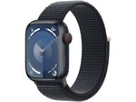 Apple Watch Series 9 (GPS + Cellular) 45 mm Aluminiumgehäuse Mitternacht, Sportband Mitternacht Loop