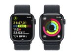 Apple Watch Series 9 (GPS + Cellular) 45 mm Aluminiumgehäuse Mitternacht, Sportband Mitternacht Loop