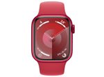 Apple Watch Series 9 (GPS + Cellular) 45mm Aluminiumgehäuse rot, Sportband rot S/M