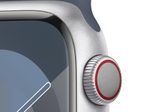 Apple Watch Series 9 (GPS) 41mm Aluminiumgehäuse silber, Sportband sturmblau, S/M