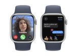Apple Watch Series 9 (GPS) 41mm Aluminiumgehäuse silber, Sportband sturmblau, S/M