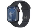 Apple Watch Series 9 (GPS) 45mm Aluminiumgehäuse mitternacht, Sportband mitternacht, M/L