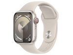 Apple Watch Series 9 (GPS + Cellular) 41mm Aluminiumgehäuse polarstern, Sportband polarstern, S/M