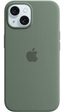 Apple Silikon Case mit MagSafe für Apple iPhone 15 Plus, Zypresse