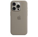 Apple Silikon Case mit MagSafe für Apple iPhone 15 Pro, tonbraun